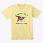 mother and baby cow t shirt